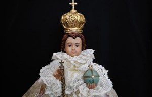 Child of Prague has been carved in Spain, and was brought to Prague as a _______ gift by a Spanish princess