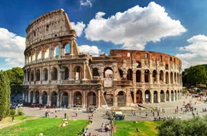 The Colosseum is the biggest... in the world, as well as one of the new seven wonders of the world