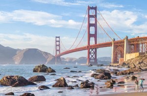 Golden Gate Bridge: This iconic color was not intended