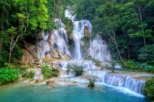 Level 1734 answers Kuang Si Waterfall