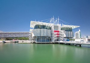 The Lisbon Oceanarium is the largest... aquarium in Europe