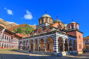 Rila Monastery: The Monastery was founded in the 10th century by this sole man named Ivan Rilski, who chose the location for its natural beauty and isolation